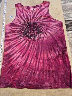 Star Wars tank top tie dyed psychedelic large 100% cotton